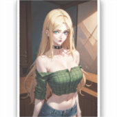 Sexy Village Girl Aufkleber (Vorderseite)