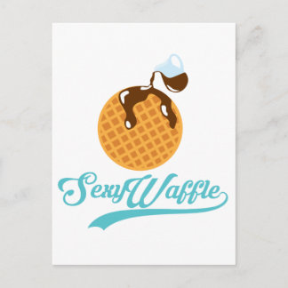Sexy Waffle Poster Postkarte