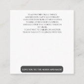 Sexy Wedding Anniversary Naughty Begleitkarte (Rückseite)