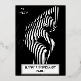 Sexy Wedding Anniversary Naughty Folieneinladung