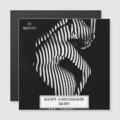 Sexy Wedding Anniversary Naughty Magneteinladung (Vorne/Hinten)