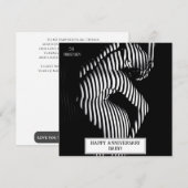 Sexy Wedding Anniversary Naughty Save The Date (Vorne/Hinten)