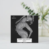 Sexy Wedding Anniversary Naughty Save The Date (Stehend Vorderseite)