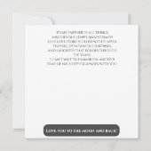 Sexy Wedding Anniversary Naughty Save The Date (Rückseite)