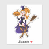 Sexy Witch Aufkleber (Blatt)