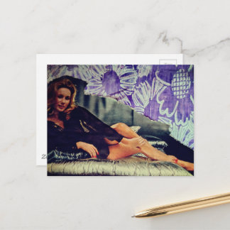  Sexy Woman from 1969 Collage  Postkarte