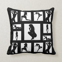 Sexy Woman's Silhouette Kissen