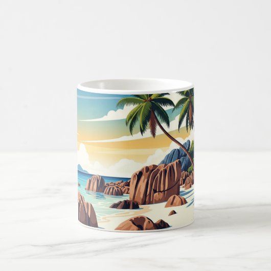 Seychellen Anse Source d'Argent Beach Travel Kaffeetasse (Mittel)