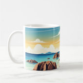 Seychellen Anse Source d'Argent Beach Travel Kaffeetasse (Links)