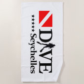 Seychellen DV4 Strandtuch (Vorderseite)