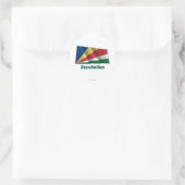 Seychellen Fæmit Namen Runder Aufkleber (Tasche)
