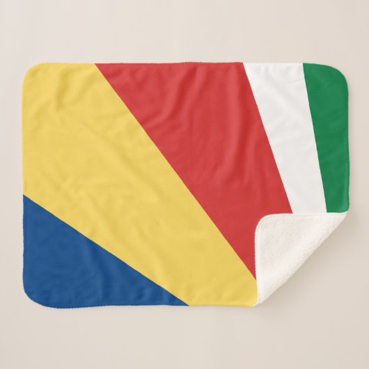 Seychellen Flag Independence Day Liebe Herz Sherpadecke (Vorderseite (Horizontal))