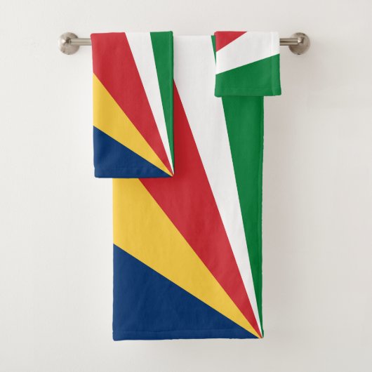 Seychellen-Flagge Badhandtuch Set (Insitu)
