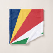 Seychellen-Flagge Badhandtuch Set (Waschlappen)