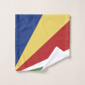 Seychellen-Flagge Badhandtuch Set (Waschlappen)