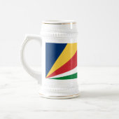 Seychellen-Flagge Bierglas (Links)