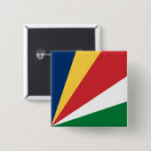 Seychellen-Flagge Button (Vorne & Hinten)