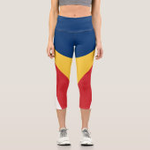 Seychellen-Flagge Capri Leggings (Vorderseite)