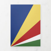 Seychellen-Flagge Dreifach Gefaltete Karte (Cover)