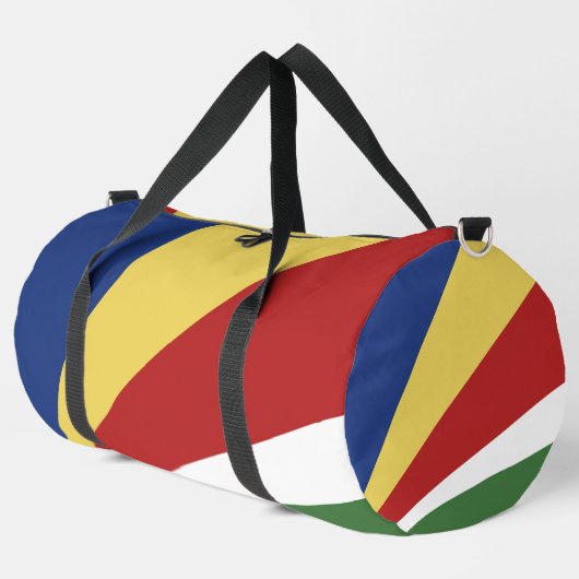 Seychellen-Flagge Duffle Bag (Linke Ecke)