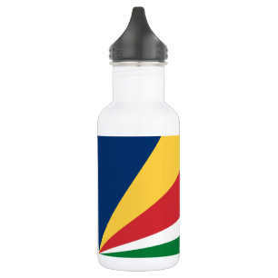 Seychellen-Flagge Edelstahlflasche