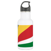 Seychellen-Flagge Edelstahlflasche (Vorderseite)