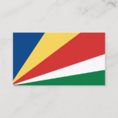 Seychellen-Flagge, Flagge Visitenkarte (Vorderseite)
