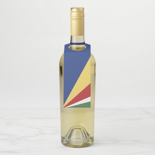 Seychellen-Flagge Flaschenanhänger (Auf Flasche)