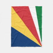 Seychellen-Flagge Fleecedecke (Vorderseite)