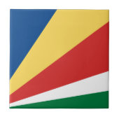 Seychellen-Flagge Fliese (Vorderseite)