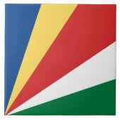 Seychellen-Flagge Fliese (Vorderseite)