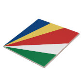 Seychellen-Flagge Fliese (Seite)