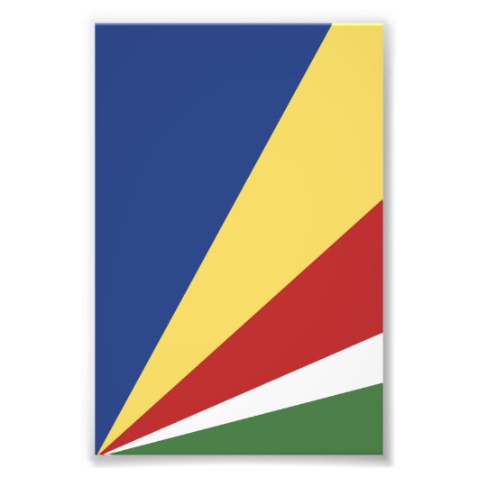 Seychellen-Flagge Fotodruck (Vorne)