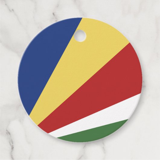 Seychellen-Flagge Geschenkanhänger (Vorderseite)