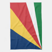 Seychellen-Flagge Geschirrtuch (Vertikal)