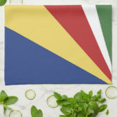 Seychellen-Flagge Geschirrtuch (Gefaltet)