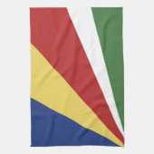 Seychellen-Flagge Geschirrtuch (Vertikal)