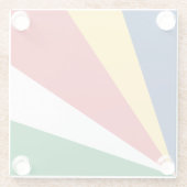 Seychellen-Flagge Glasuntersetzer (Rückseite)