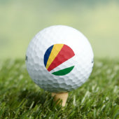 Seychellen-Flagge Golfball (Insitu T-Shirt)
