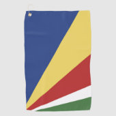 Seychellen-Flagge Golfhandtuch (Vorderseite)