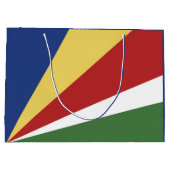 Seychellen-Flagge Große Geschenktüte (Rückseite)