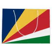 Seychellen-Flagge Große Geschenktüte (Rückseite)