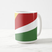 Seychellen-Flagge Kaffeetasse (VorderseiteRechts)