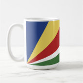 Seychellen-Flagge Kaffeetasse (Links)