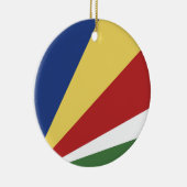 Seychellen-Flagge Keramik Ornament (Rechts)