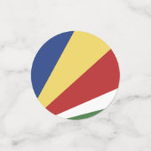 Seychellen-Flagge Konfetti (Klein Vorderseite)