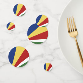 Seychellen-Flagge Konfetti