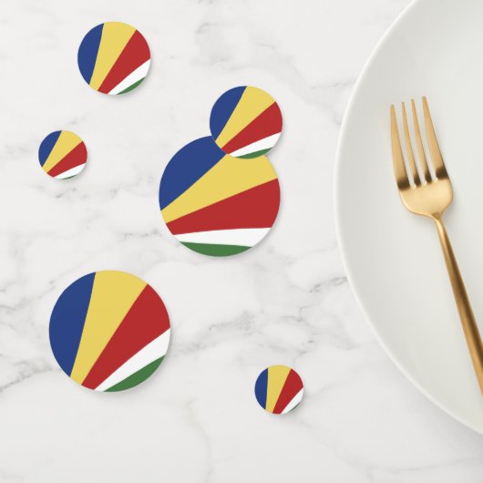 Seychellen-Flagge Konfetti (Gruppe)