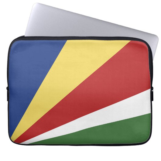 Seychellen-Flagge Laptopschutzhülle (Vorderseite)