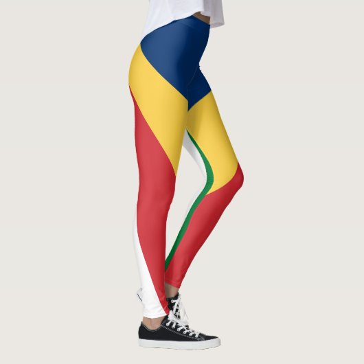 Seychellen-Flagge Leggings (Rechts)
